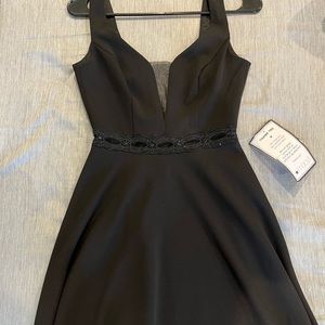 Mini black dress